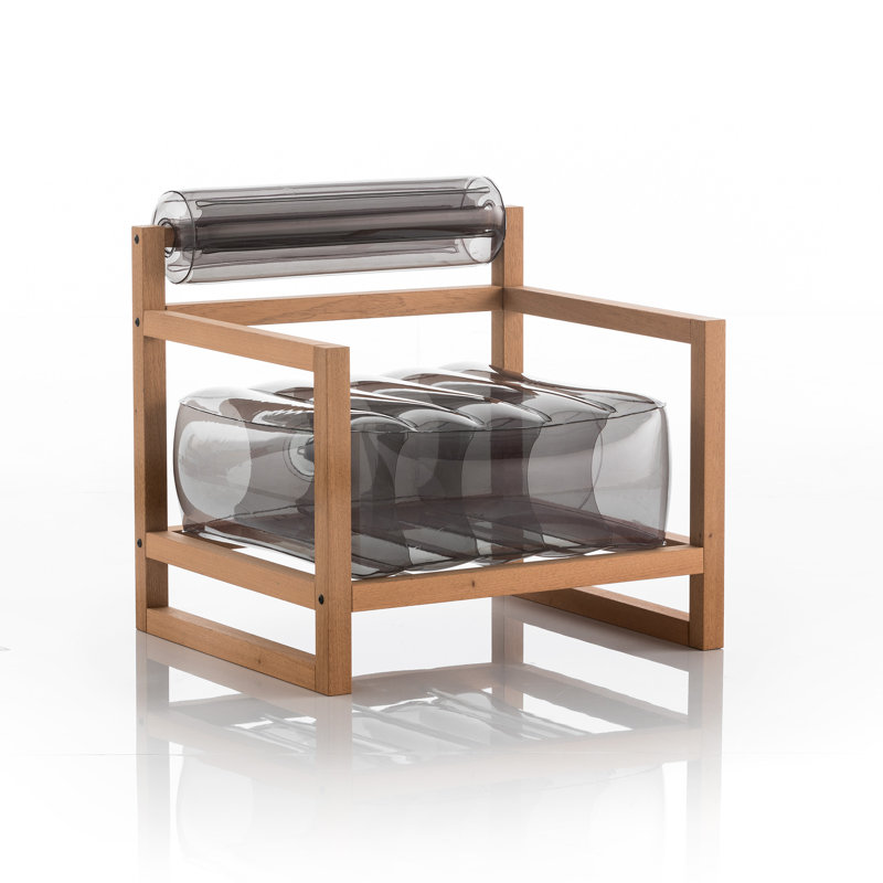Yoko Outdoor Lounge Chair, Black