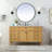 Rivers 60'' Single Bathroom Vanity with Carrara Marble Top-73360024