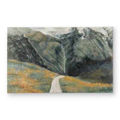 Mountainous Landscape Gray Door Mat | Indoor Outdoor Home Decor