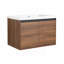 Brown 30 Inch Bathroom Vanity With Resin Countertop Sink,  2 Doors Bathroom Cabinet Set-1256414660-1256414663