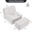 Chaise longue rembourrée 32,5 "avec repose-pieds-860862939