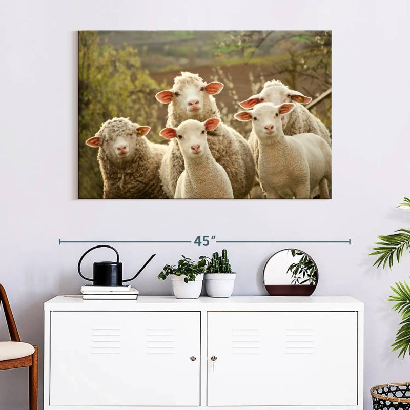 Stunned Sheep, 26" H x 39" W