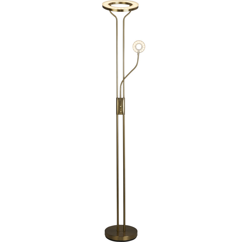 Chatan 180cm Uplighter, White, Brass