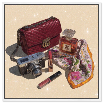 Her Go To Accessories Fashion Art Canvas Print by Art Remedy
