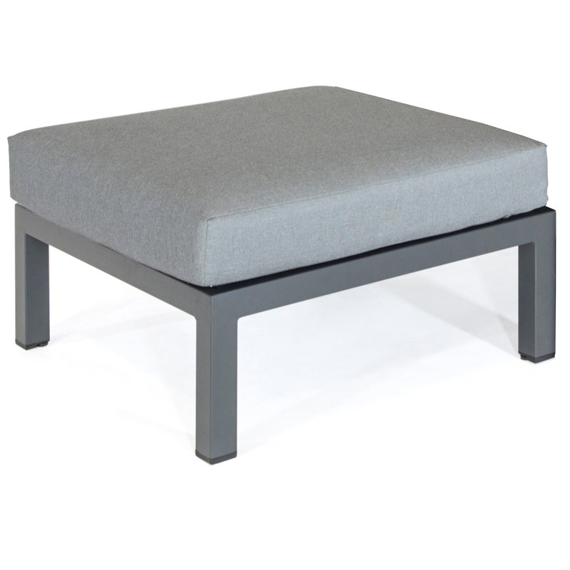 Elba Upholstered Outdoor Ottoman with Sunbrella® Cushion