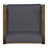 Club Chairs Set Of 2, Dark Grey