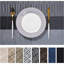 Ensemble de 12 napperons tissés en plastique et en vinyle pour table de cuisine