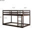 Lit simple superposé au-dessus d'un lit mezzanine, fabriqué en bois d'hévéa de qualité pour un lit stable avec structure et commodité