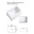 White Farmhouse Sink Workstation - 33 Inch White Ceramic Single Bowl Farm Kitchen Sink