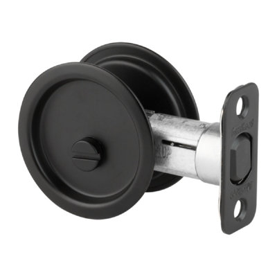 Kwikset Metal Indoor Round BedBath Pocket Door Hardware