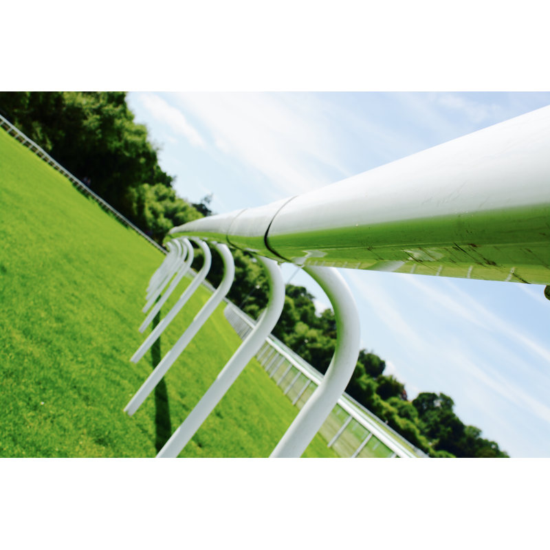 White fencing 1 Piece Wrapped Canvas Wall Art, 81cm H x 122cm W