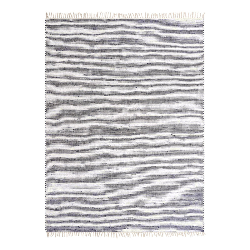 Isiahi Cotton Striped Indoor Rug, Rectangle 9' x 12'