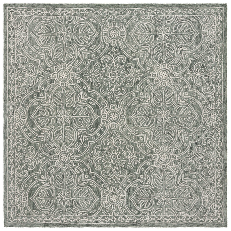 Tapis en laine, Carré 7 pi