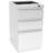 The City, Modern L-Shaped Office Desk for Office and Home, Walnut Block Top with White Frame-92634396