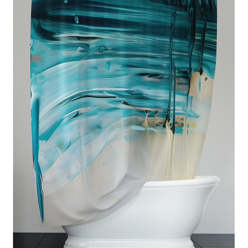 Aljet Abstract Shower Curtain, 72" H x 70" W