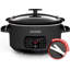 BLACK+DECKER 7-Quart Slow Cooker, SCD4007, Chalkboard Exterior, Locking Lid, 3 Heat Settings, Removable Stoneware Crock