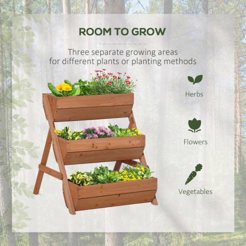 Wood Raised Garden Bed