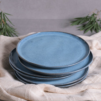 Breeze Dinner Plate 10.8" Ceramic Stoneware - Microwave, Oven, and Dishwasher Safe, by Porto Brasil