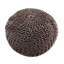 Pouf, largeur 20, profondeur, hauteur 14, brun, tissage tricoté, tissage moderne l x P H, pour les espaces intérieurs et extérieurs