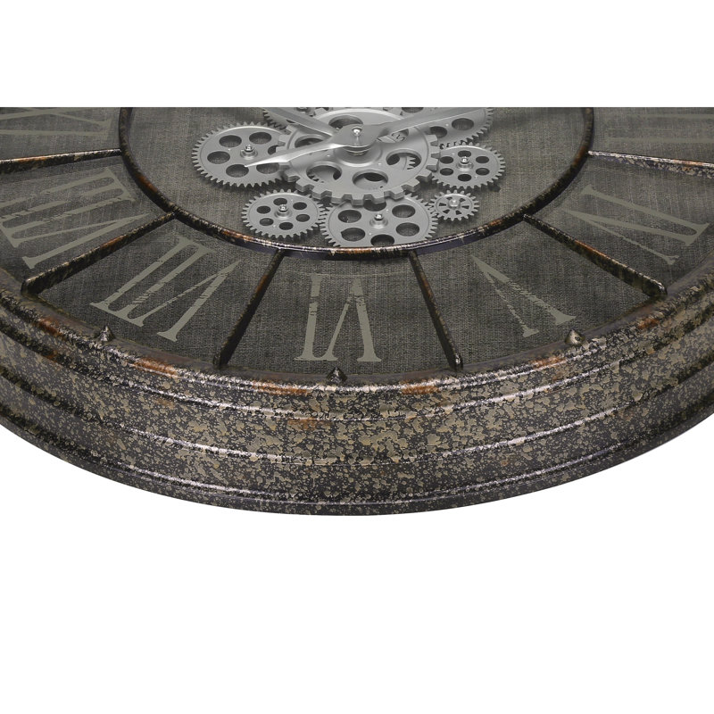 Rond, mécanisme d'engrenage, grande horloge murale
