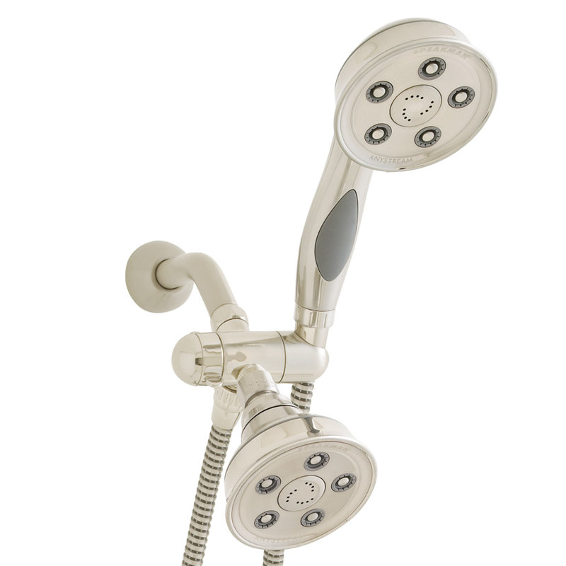 Caspian 2.5 Dual Shower Head System, Brushed Nickel