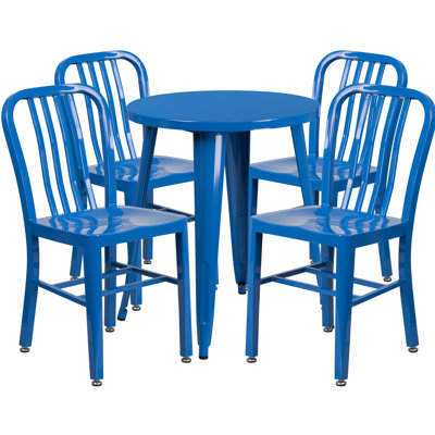 Scotia 4 - Person Patio Dining Set with Round Table