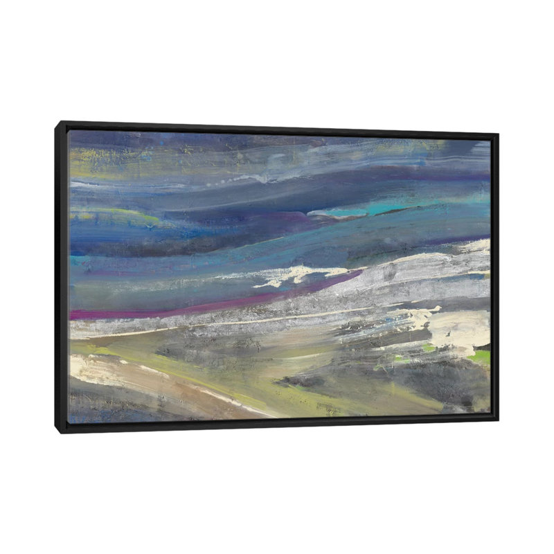 Highlands Painting Print on Wrapped Canvas, 18" H x 26" W x 1.5" D, No Mat, Black Framed Canvas