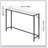 Marble Console Table Modern Narrow Long Console Table With Power Outlet