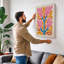 Symmetrical Bloom Botanical - Wrapped Canvas-840574230-840574231