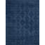 Brunello Modern Handmade Silky Nylon Navy Area Rug-776581584