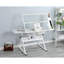 Table à dessin réglable en verre trempé avec chaise WHITE