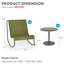 Ensemble de chaises berçantes d'extérieur 2 personnes-115152167