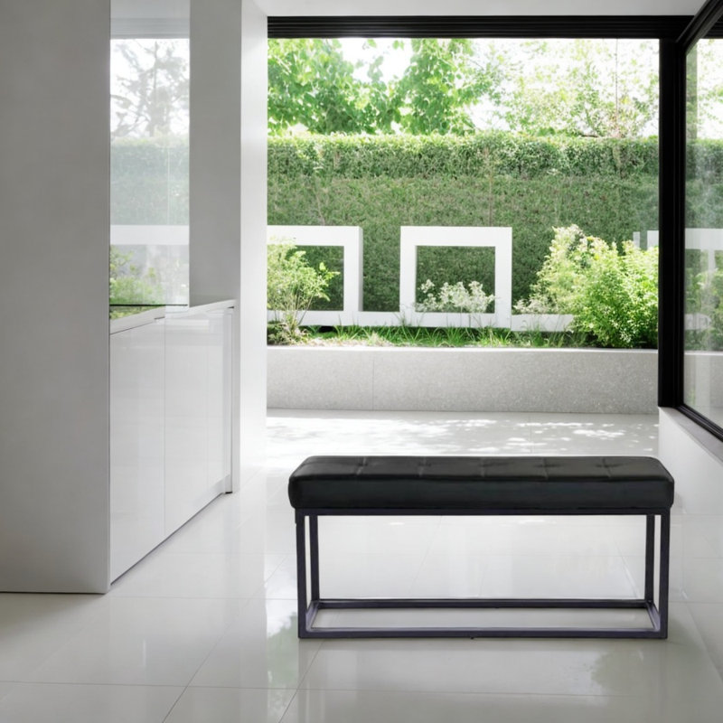 Eliandra Horse Cisne Bench, Black, Black