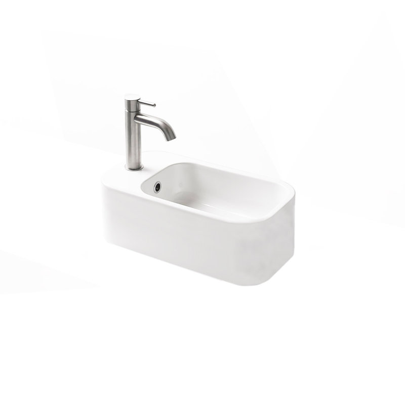 Cosa 18.9'' L Bathroom Sink, Glossy White