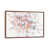 Toile avec cadre en bois brun classique est en rupture de stock
