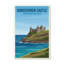 Dunseverick Castle, Northern Ireland - Romantic Coastal Castle Travel Poster. Giclee Print On Wrapped Canvas. Wall Art, Home Decor - Castles & Palaces, Northern Ireland - Wrapped Canvas Print-921185166