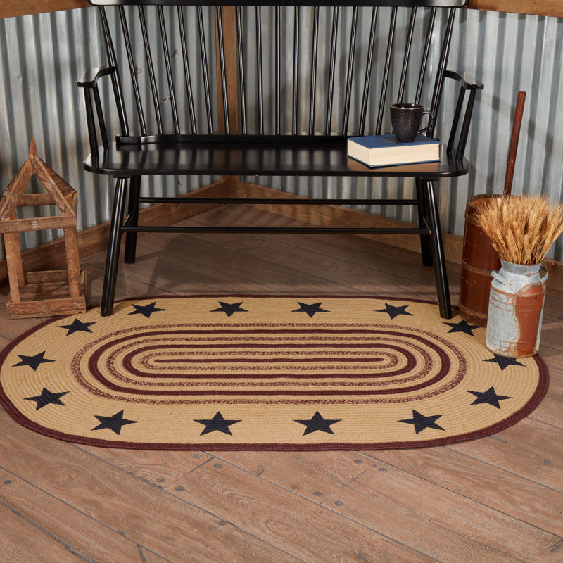 Probst Geometric Indoor Rug, Oval 5' x 8'