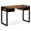 Trystan Solid Wood Top Metal Base Writing Desk
