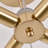 4-Lamp Golden Flower shaped Adjustable Iron Ceiling Light