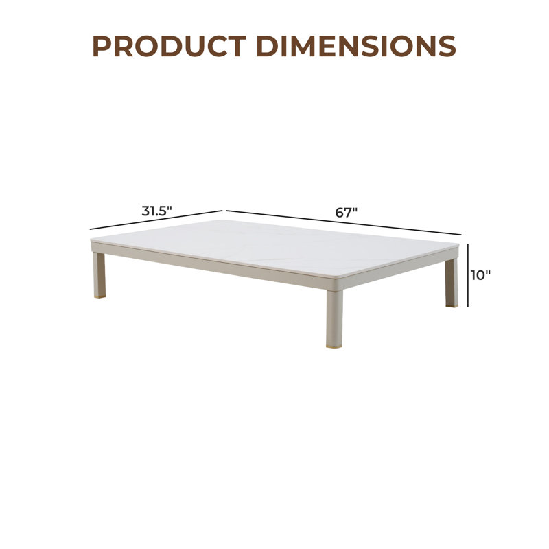 Yanali Patio Slate Coffee Table