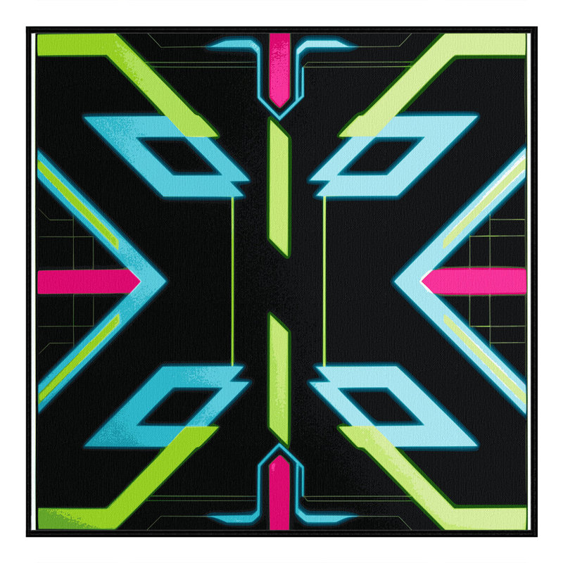 Electro Current Rug, Square 6'