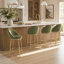 Tabouret de bar d'intérieur de luxe moderne avec pieds dorés polis