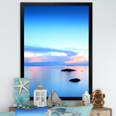 Ciel et mer au crépuscule - reproduction d'art sur toile nautique et côtière
