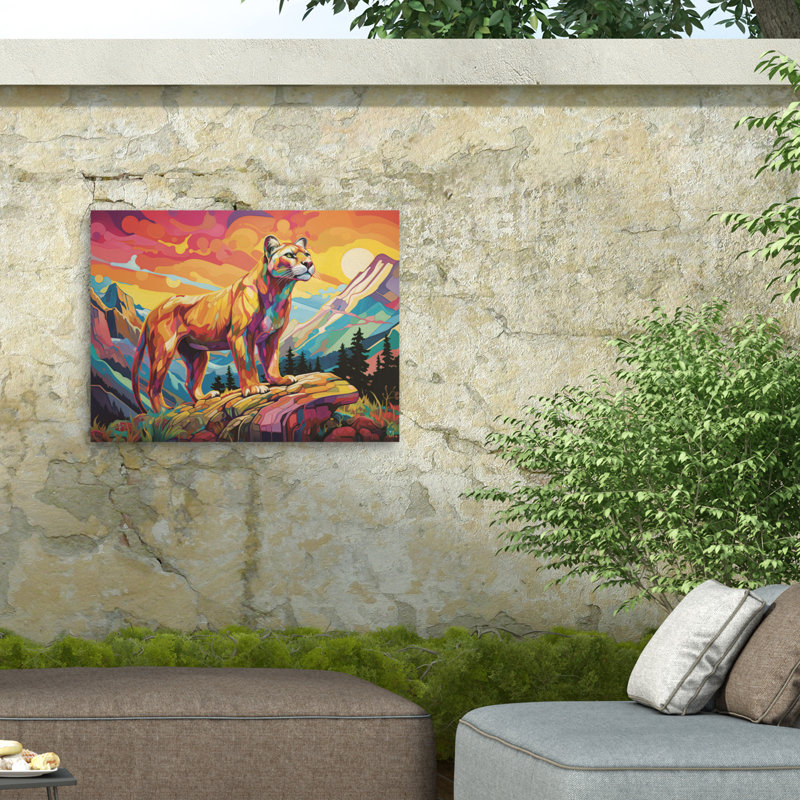 Michael David Ward, toile d'extérieur Cougar Country, H 18 po x l 24 po