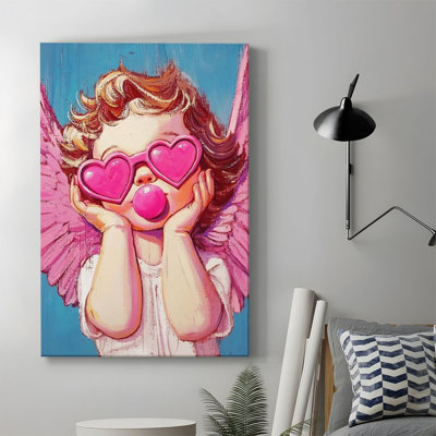 1pc Saint-Valentin, impression sur toile, impression sur toile, impression sur toile pour salon chambre bureau salle de bain dortoir, prêt à accrocher