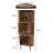 3-Tier Farmhouse Corner Bookcase, 45.3"H Freestanding Bamboo Bookshelf with Legs-833023553