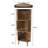 Corner Bookcase Bamboo Bookshelf Storage Cabinet Display Shelf-833023553