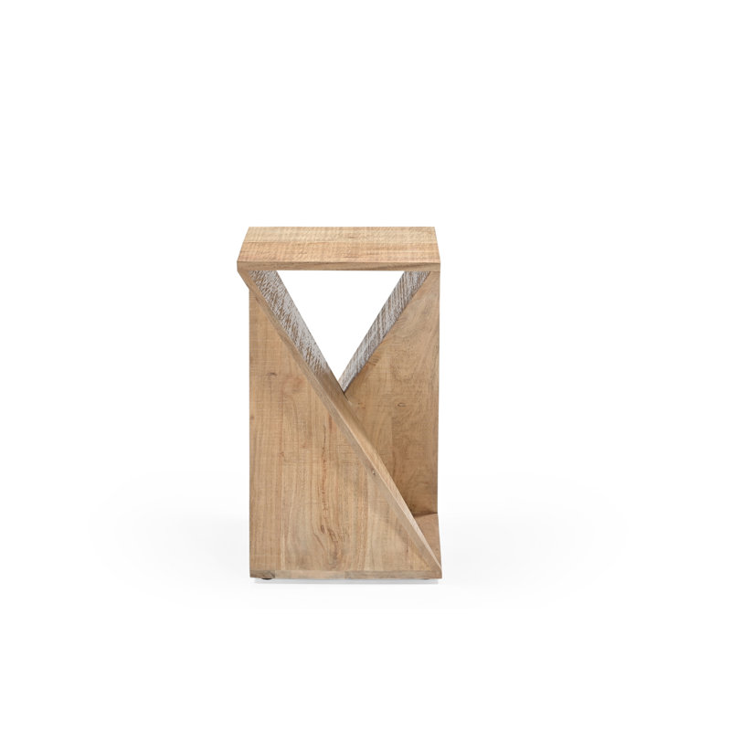 Solid Wood End Table
