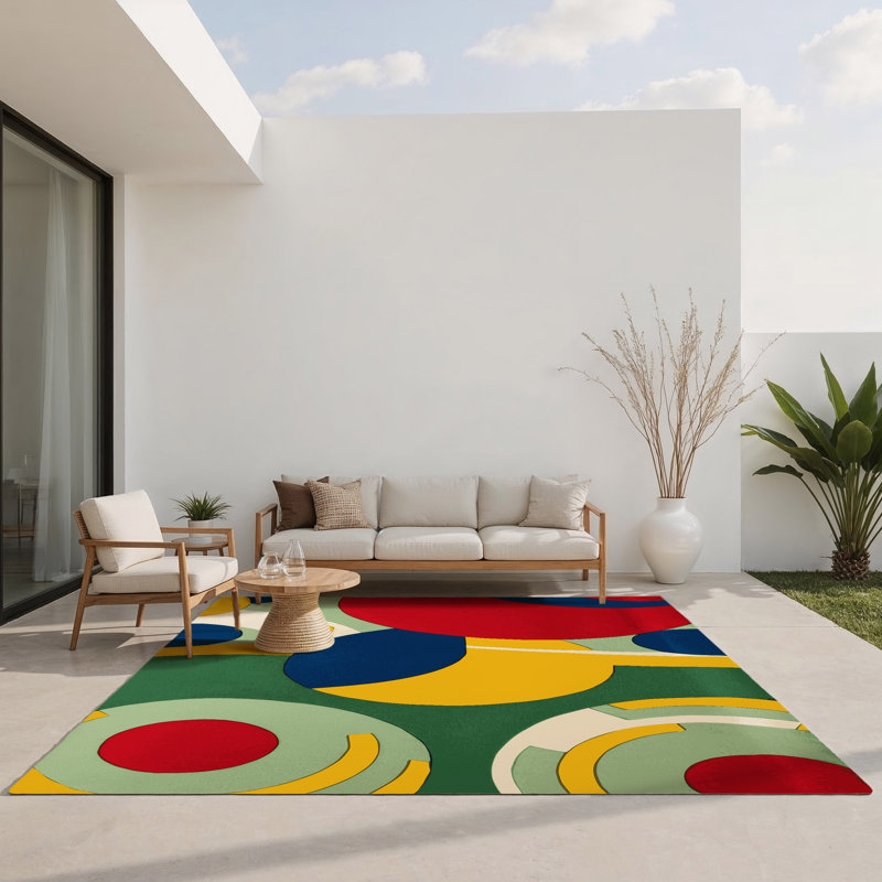 Snappy Strut Indoor And Outdoor Area Rug, Rectangle 4' x 6'