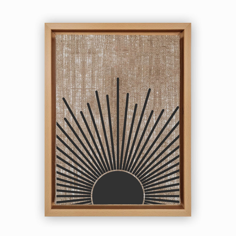 Peinture décorative sur toile, H 26 po x l 18,1 po, Wood, Noir